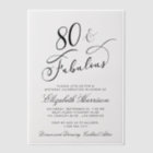 Elégante fête du 80e anniversaire