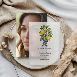Invitations En Vélin Enterrement de vie de jeune fille italien sur la c