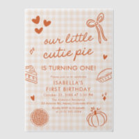 Fête d'anniversaire de notre petit chou à l'automn