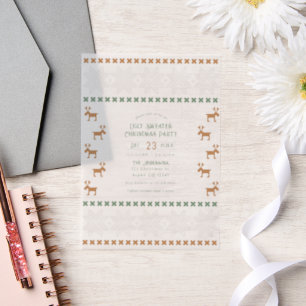 Invitations En Vélin Ginger Snap Douleur moche fête de Noël