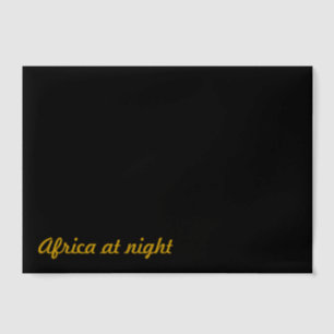 Invitations En Vélin La plaisanterie amusante de Africa at Night