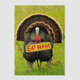 Invitations En Vélin Le thème humoristique et intelligent de Thanksgivi