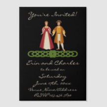 Mariage celtique médiéval Enregistrer la date Invi