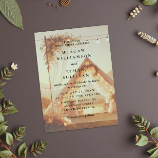Invitations En Vélin Mariage d'été minimaliste moderne noir et blanc