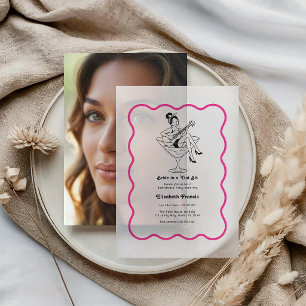 Invitations En Vélin Mariée dans une soirée de Bachelorette Party 'Tini