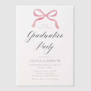 Invitations En Vélin Moderne Elégant tendance Stylish Bow