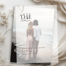 Moderne, minimal, Mariage, Enregistrer la date