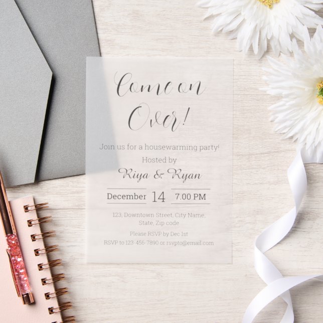 Invitations En Vélin Nouvelle maison moderne Elegant Blush Houseécher P (Mariage)