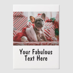 Invitations En Vélin Photo et texte personnalisés