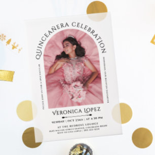 Invitations En Vélin Photo Simple Et Élégante Avec Typo Classique