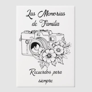 Invitations En Vélin Recuerdos de Familia