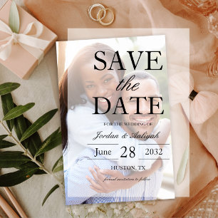 Invitations En Vélin Simple Élégant Mariage superposé Enregistrer Le Pa