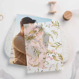 Invitations En Vélin Superposition florale de mariage de fleurs sauvage