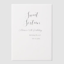 Sweet sixteen anniversaire brunch 16e anniversaire