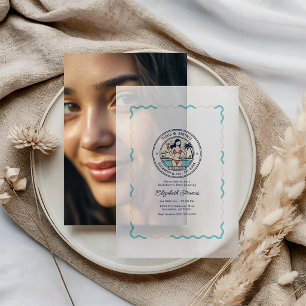 Invitations En Vélin Tinis & Bikinis Club de Piscine Enterrement de Vie
