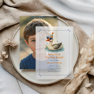 Invitations En Vélin Une fête d'anniversaire translucide pour le premie