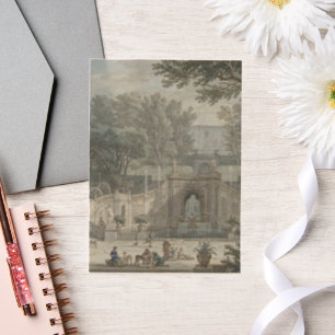 Invitations En Vélin Villa italienne, mariage vintage peinture à l'huil