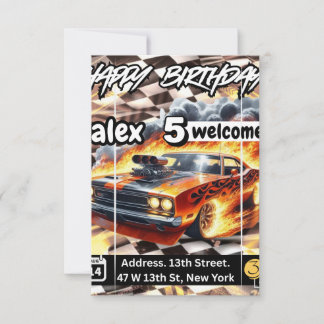 Invitations et annonces de Hot Wheels