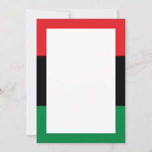 Invitations et annonces en rouge noir et vert