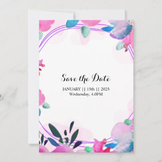 Invitations et annonces florales Enregistrer la da