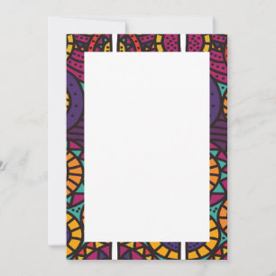 Invitations et annonces pour l'impression africain