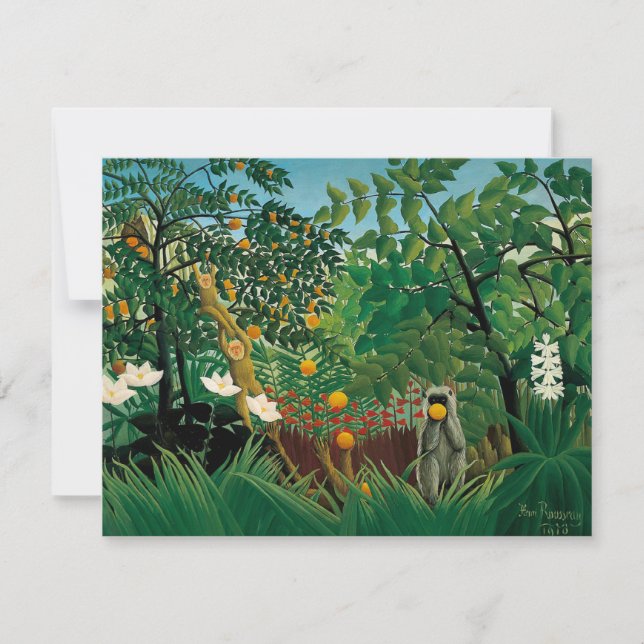 Invitations exotiques de paysage de Henri Rousseau (Devant)