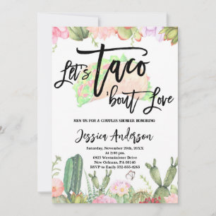 Invitations Faisons un Taco à propos de l'Amour Fi