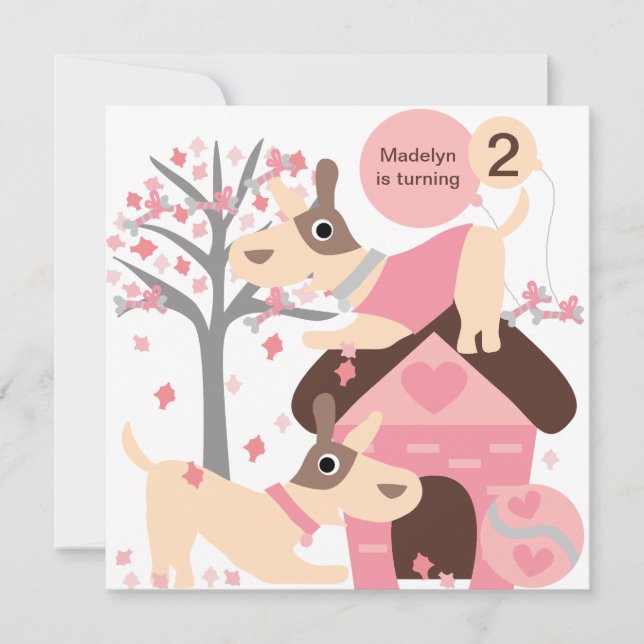 Invitations faites sur commande d'anniversaire de (Devant)