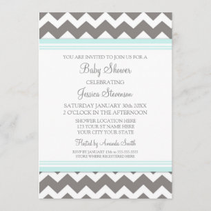 Invitations faites sur commande de baby shower de