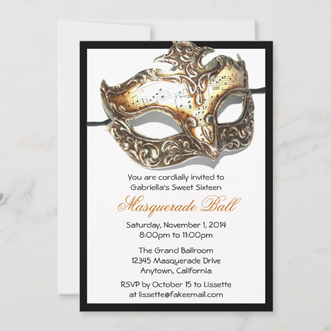Invitations faites sur commande de boule de (Devant)