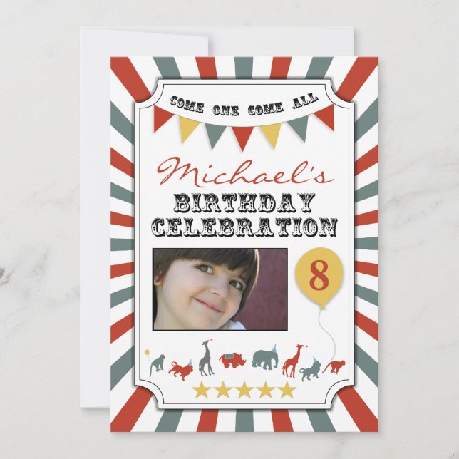 Invitations faites sur commande de fête (Devant)