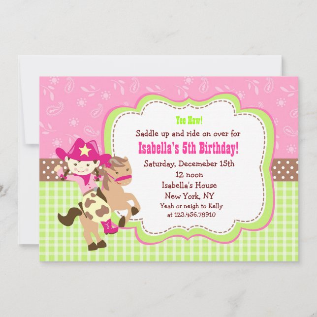Invitations faites sur commande de fête (Devant)