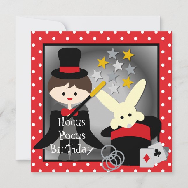 Invitations faits sur commande d'anniversaire (Devant)