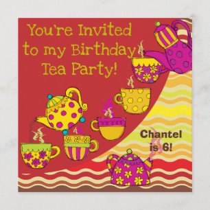 Invitations faits sur commande d'anniversaire de