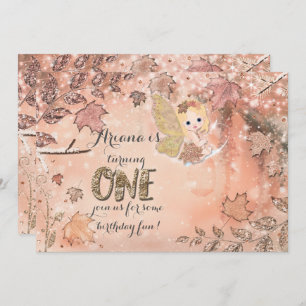 Invitations féeriques de partie d'automne d'hiver