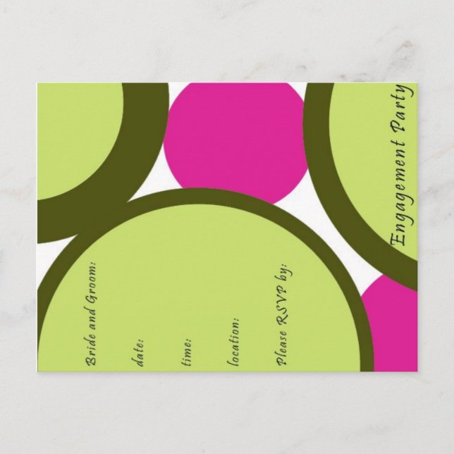 Invitations fêtes de fiançailles (Devant)