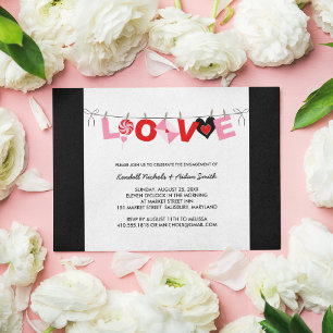 Invitations fêtes de fiançailles