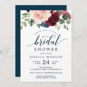 Invitations Fêtes des mariées de la Marine et de l