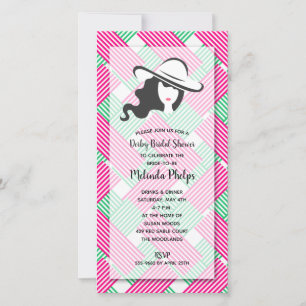 Invitations Fêtes des mariées Hot Pink & Green Der