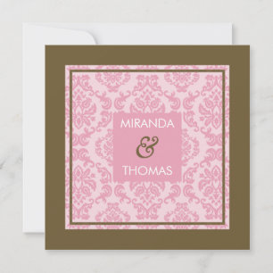 INVITATIONS fiançailles :: couleurs damas 9