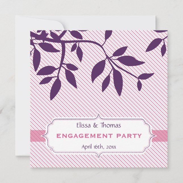INVITATIONS fiançailles :: fin 2SQ (Devant)