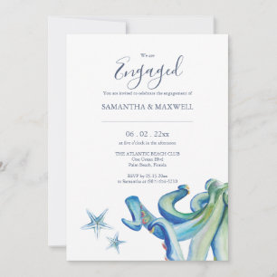 Invitations Fiançailles sur mesure Thème balnéaire