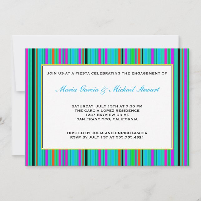 Invitations Fiesta Party| Les tripes mexicaines (Devant)