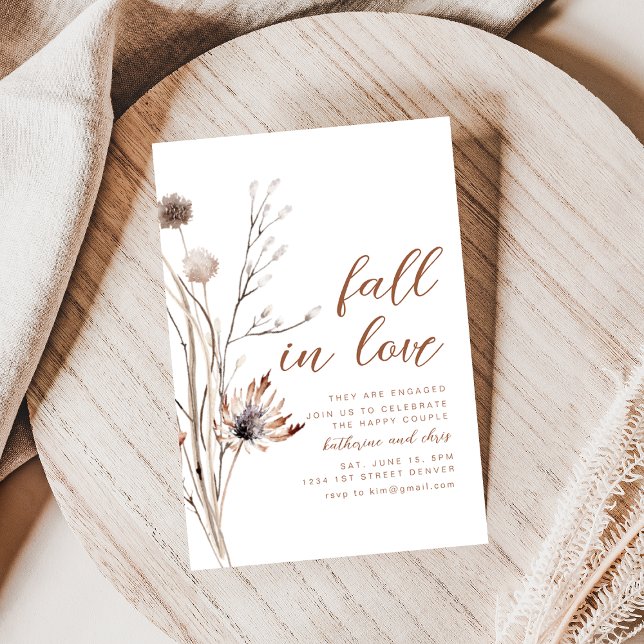Invitations Fleurs sauvages de la partie de l'enga (Créateur téléchargé)