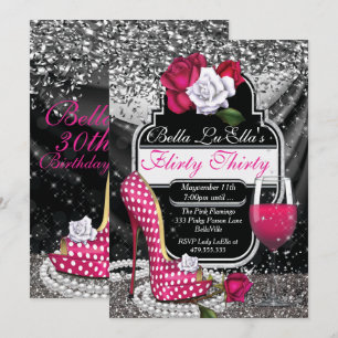 Invitations Flirty de fête d'anniversaire
