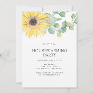 Invitations Florales au réchauffement des maisons