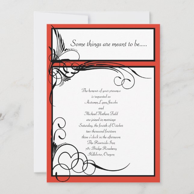 Invitations florales de mariage de kaki (Devant)