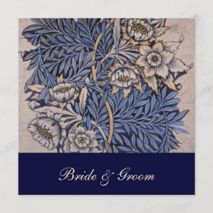 Invitations florales de mariage de motif de