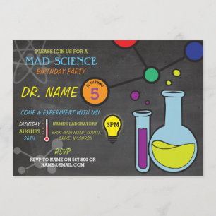 Invitations folles de fête d'anniversaire de