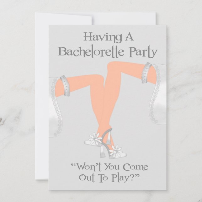 Invitations For Lesbian Bachelorette Party (Front)